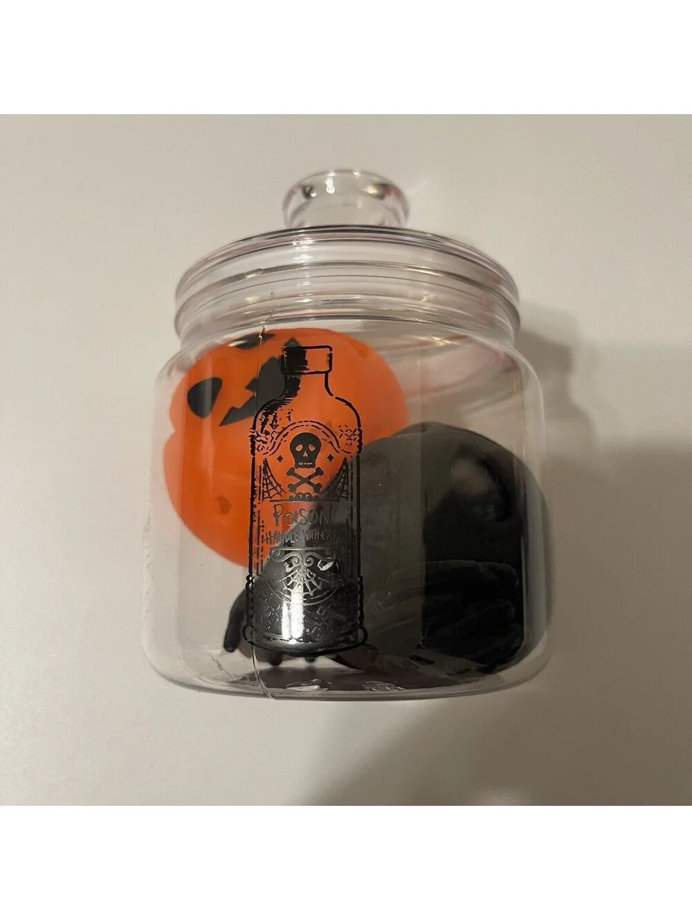 Halloween Spider & Pumpkin Squishy 2 Pack in Spooky Jar